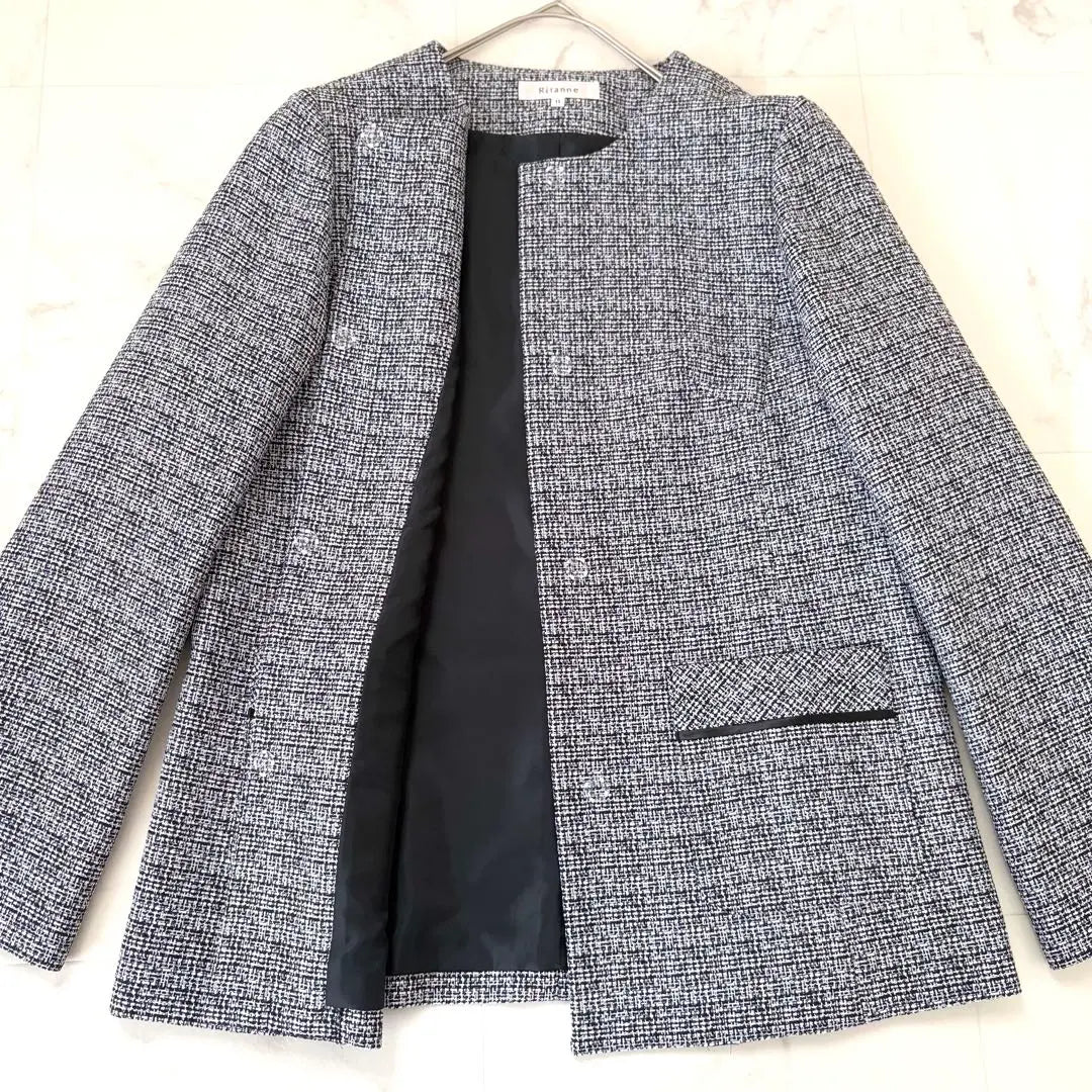 [New tag included] Tokyo Soir Refanne Setup No. 11 Black and White Tweed