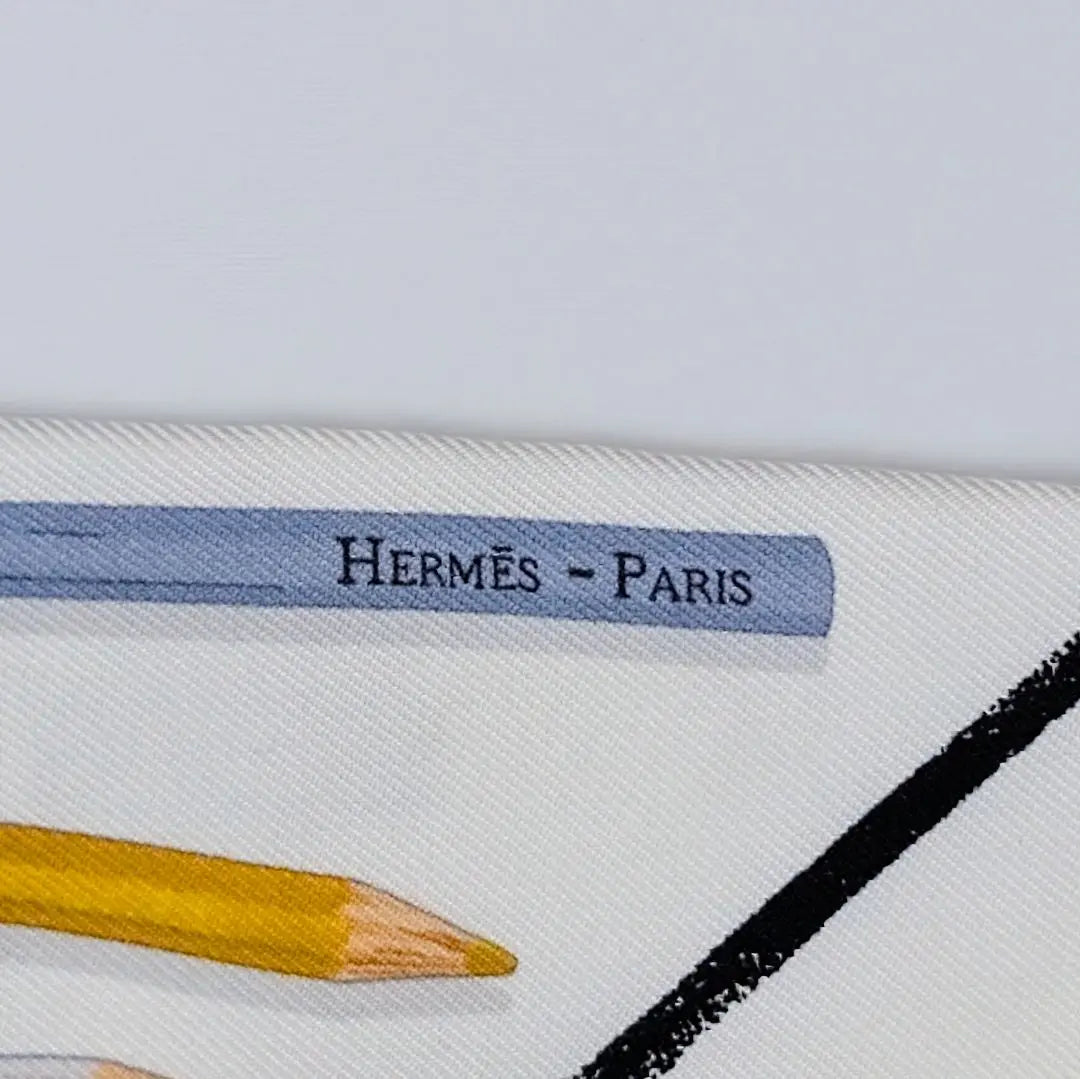 Hermes Twilly 25SS Nuevo producto ¡Saque ahora sus lápices de colores! Carre Libre Blanco