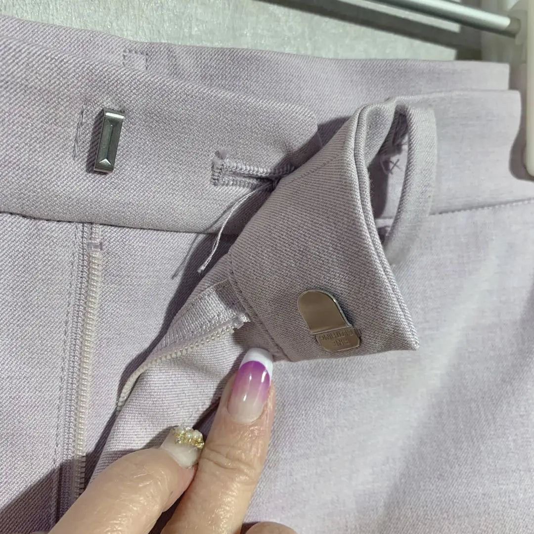 Pantalón Tobillero Uniqlo (M) Smart Slacks Morado Claro Mujer | ユニクロ(M)スマートアンクルパンツ スラックス ライトパープル レディース