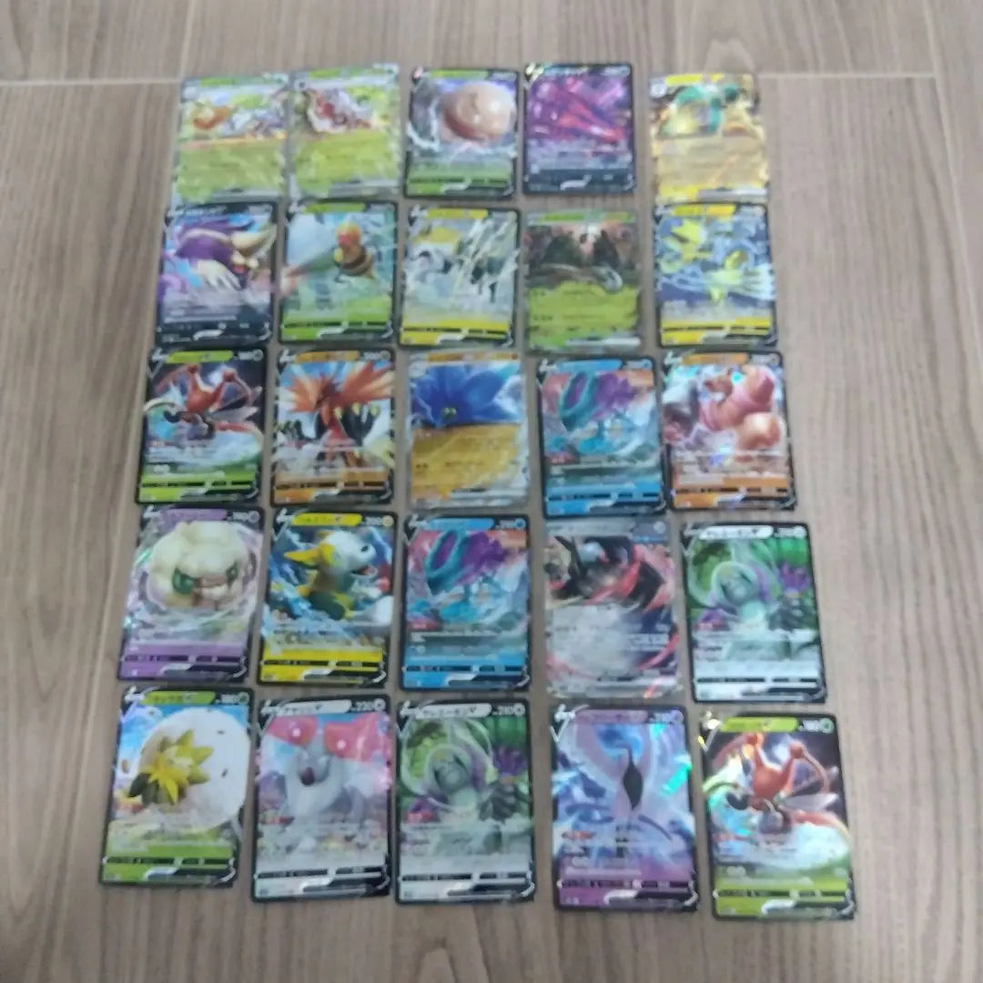 8001. Juego de 25 cartas Pokémon Double R RR Cartas Pokémon