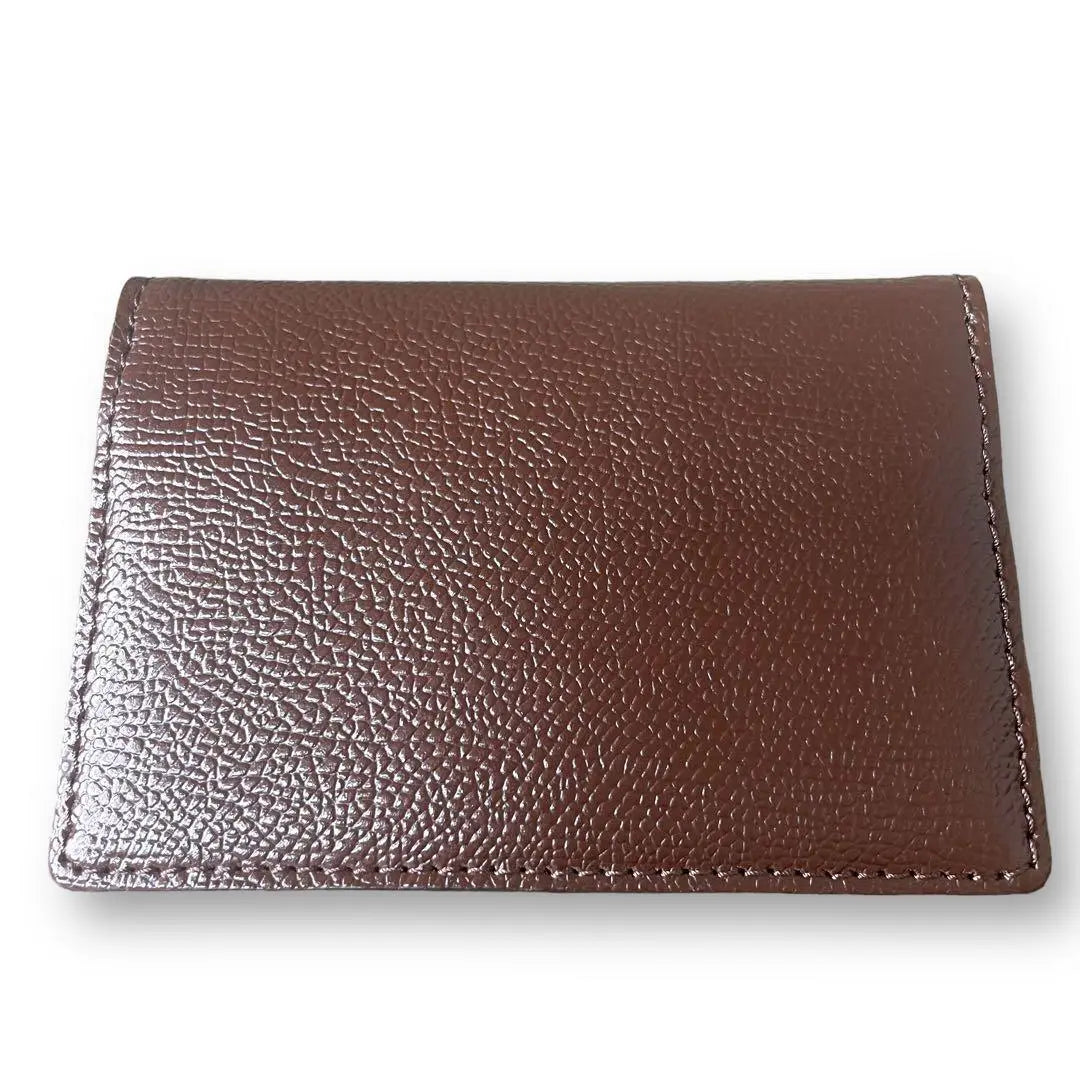 Business card holder for men genuine leather shrink leather brown card case for women | 名刺入れ メンズ 本革 シュリンクレザー ブラウン カードケース レディース兼用