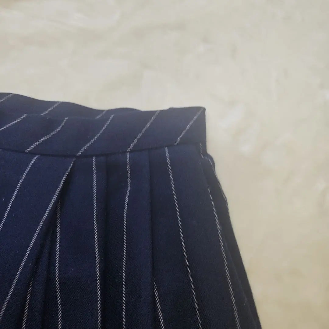 [Stylish ⭐BROOKS BROTHERS] Navy Striped Skirt Size 2