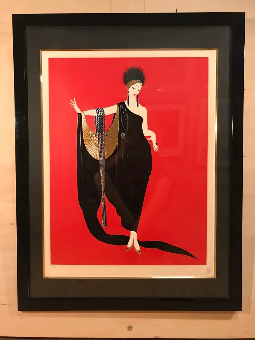 Erte "Glamour" silkscreen autographed edition with certificate of work