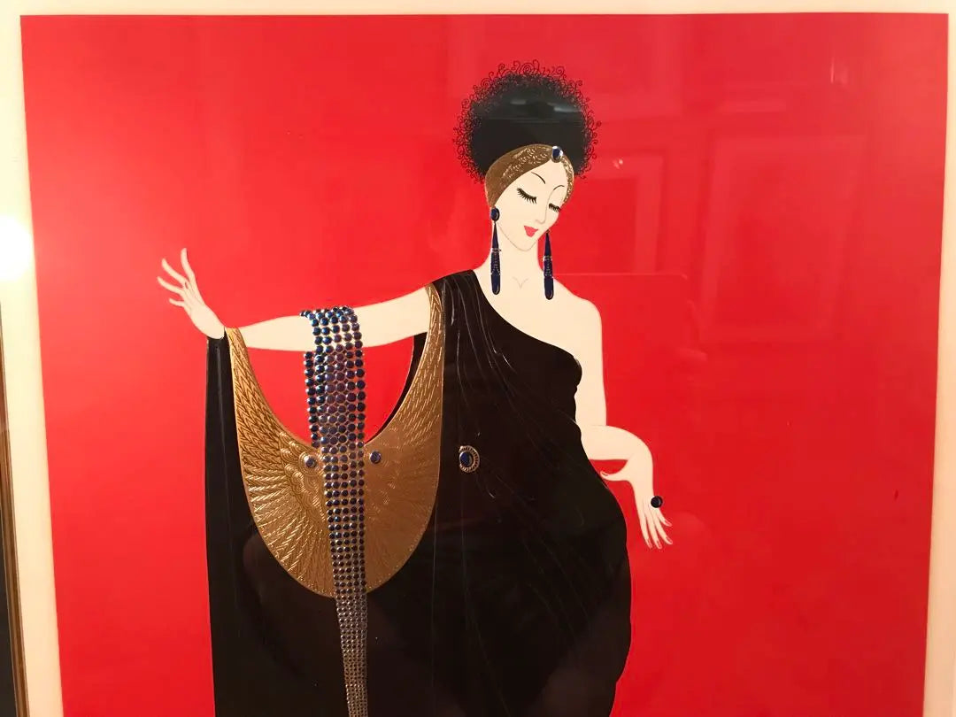 Erte "Glamour" silkscreen autographed edition with certificate of work