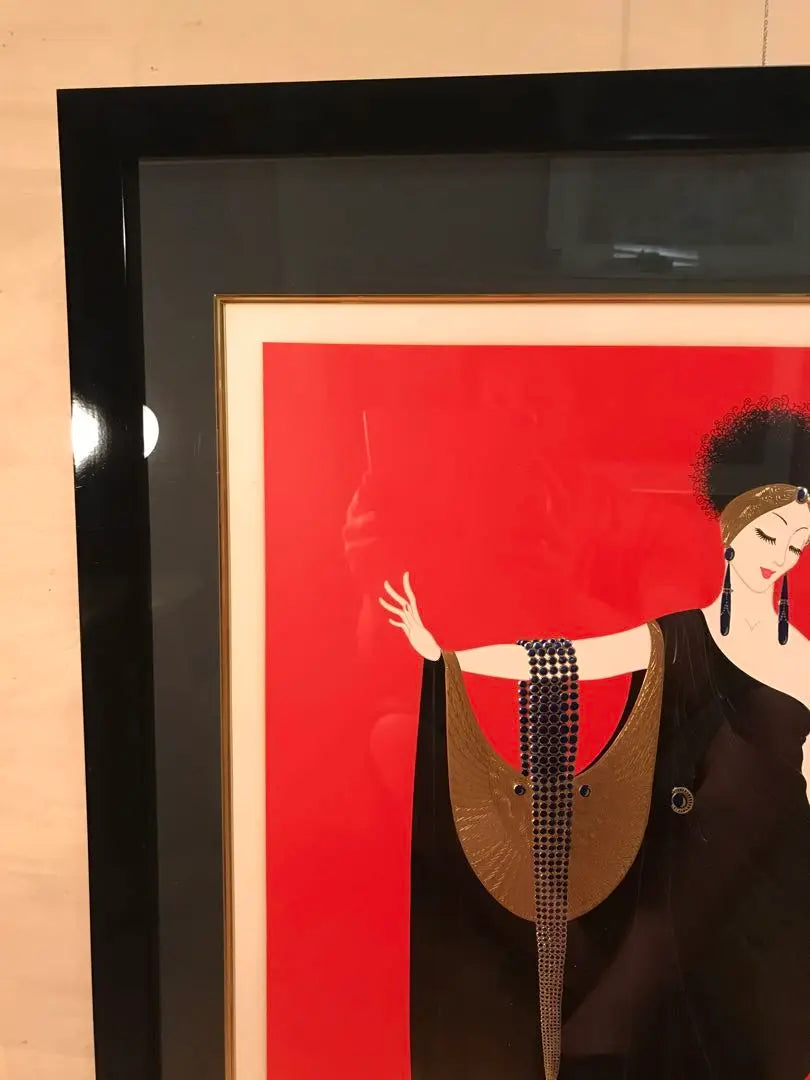 Erte "Glamour" silkscreen autographed edition with certificate of work