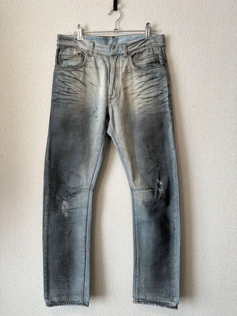 BALMAIN Dusty Crashed Denim Pants | BALMAIN Dusty Crashed Denim Pants