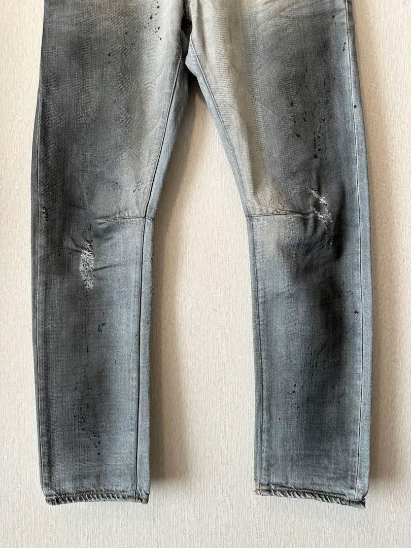 BALMAIN Dusty Crashed Denim Pants | BALMAIN Dusty Crashed Denim Pants