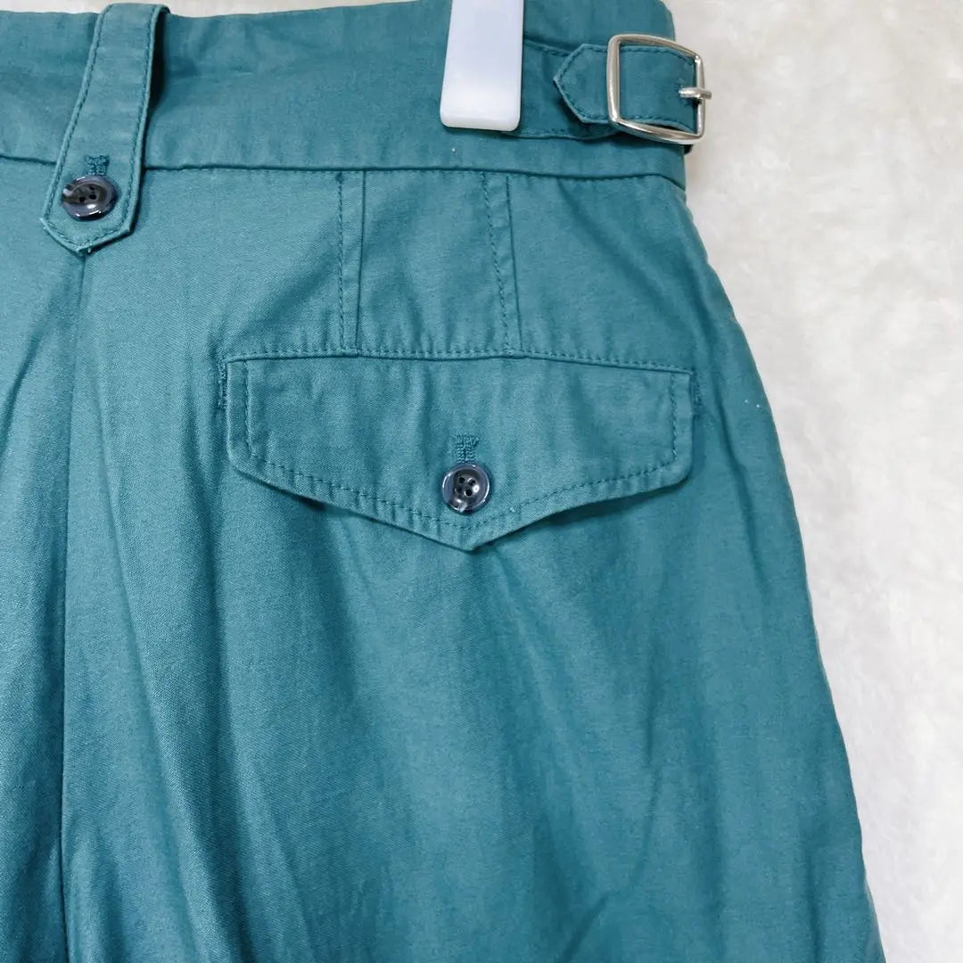 a1388 [Mousy] Dark green/wide pants/women/2/casual