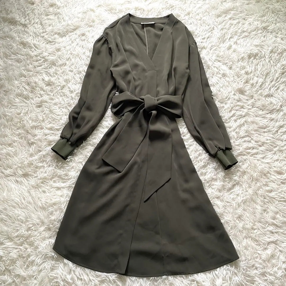 [Sold out] Gallarda Garante Long Sleeve Long Dress Ribbon