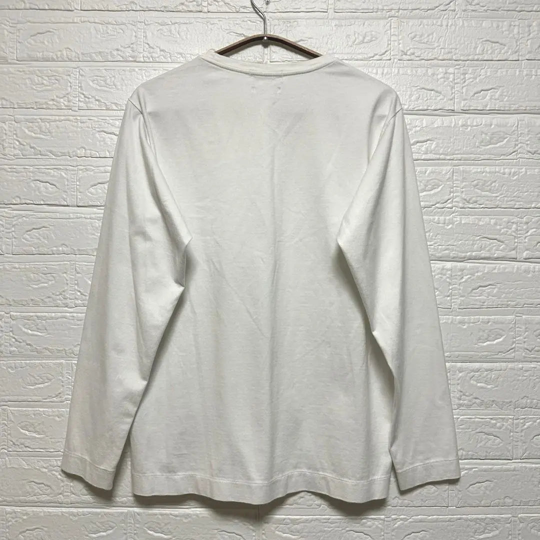 [Tomorrowland] Crew neck long sleeve cut and sew long T-shirt long T white cotton