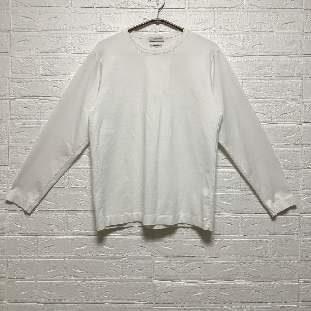 [Tomorrowland] Crew neck long sleeve cut and sew long T-shirt long T white cotton