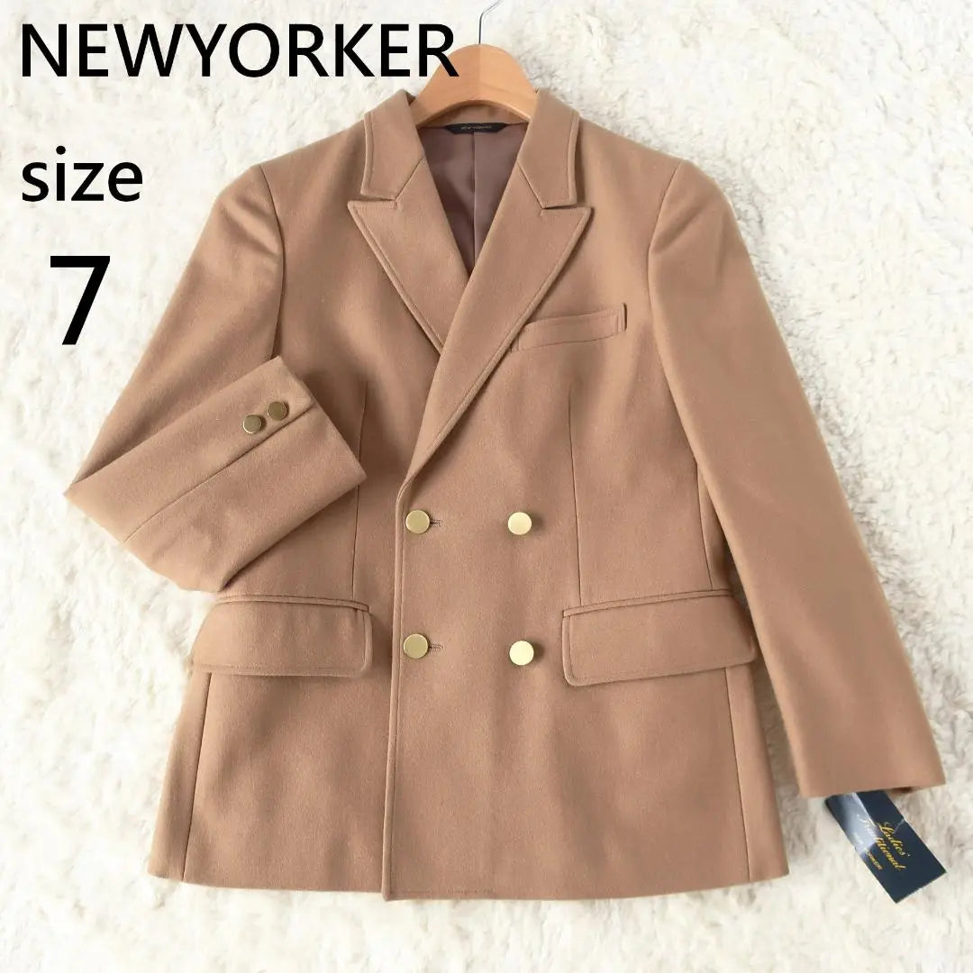 Chaqueta de sastrería New Yorker para mujer de lana Melton con botones dorados 7