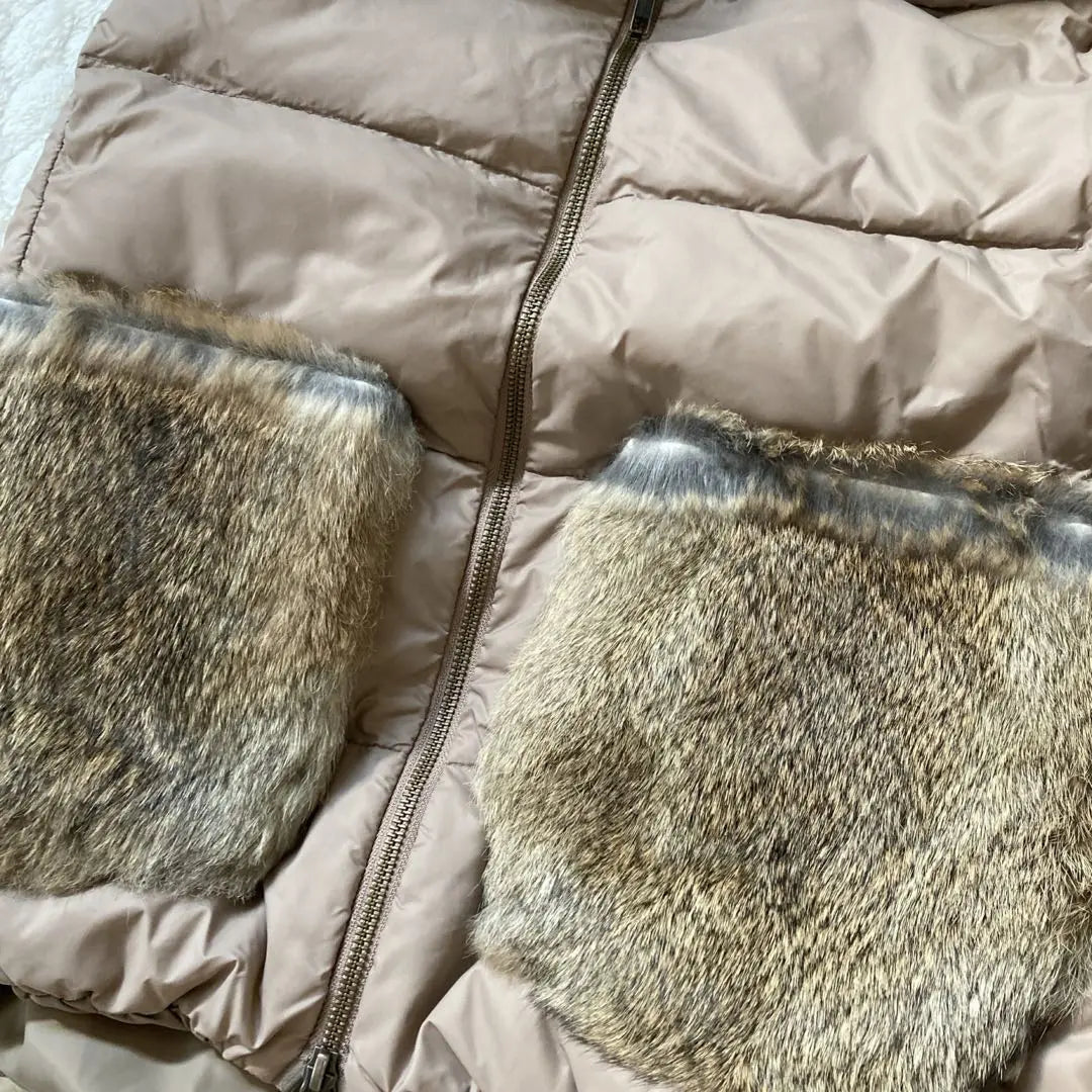 Bran Bask Down Vest Rabbit Far Pocket 2WAY Otoño / Invierno Protección contra el frío M | ブランバスク ダウンベスト ラビットファー ポケット 2way 秋冬 防寒 M