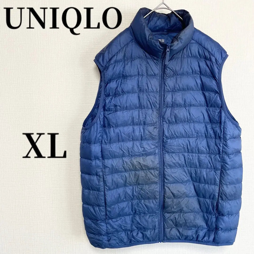 Chaleco de plumón ultraligero Uniqlo [XL] Plumón interior azul Otoño/Invierno