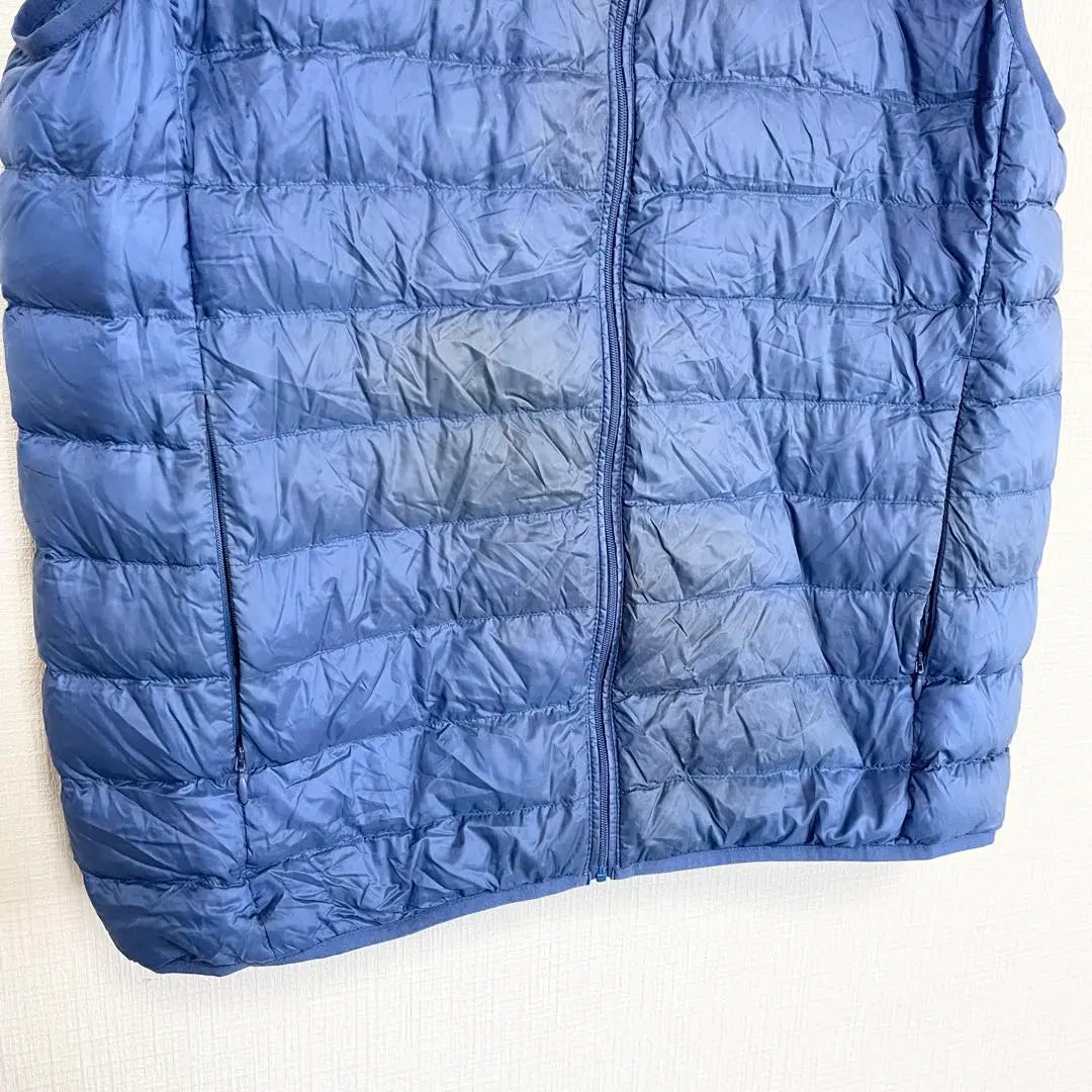 Chaleco de plumón ultraligero Uniqlo [XL] Plumón interior azul Otoño/Invierno