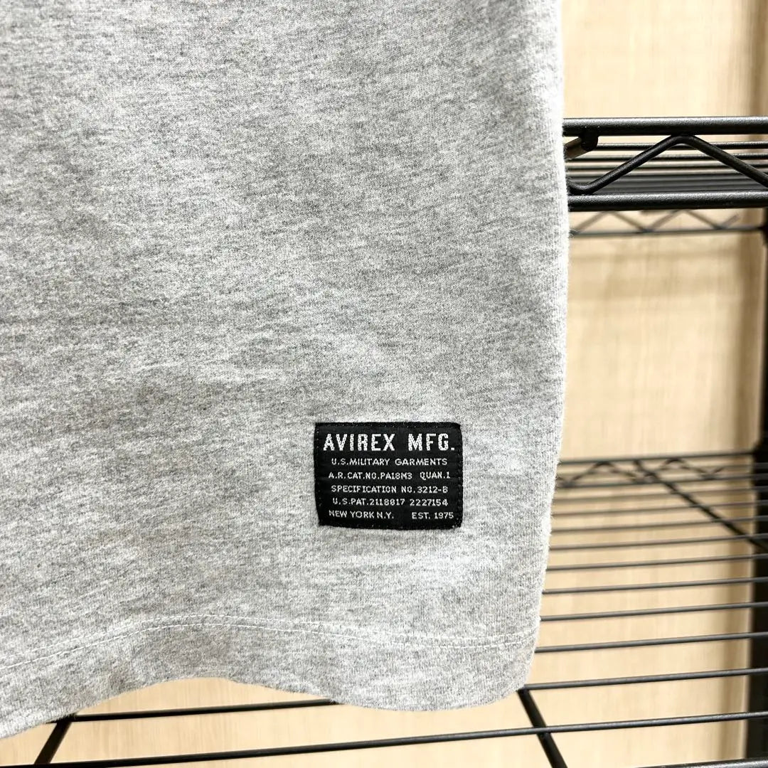 Avirex Avirex Print T -shirt gray | アヴィレックス　AVIREX プリント　Tシャツ　グレー