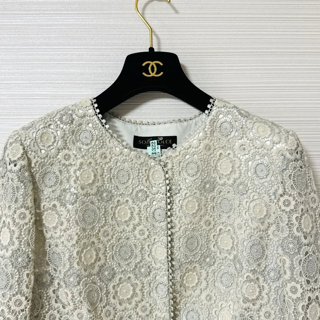 [Beautiful goods] SOIR DOLCE No Color Jacket Lace Lame 2XL