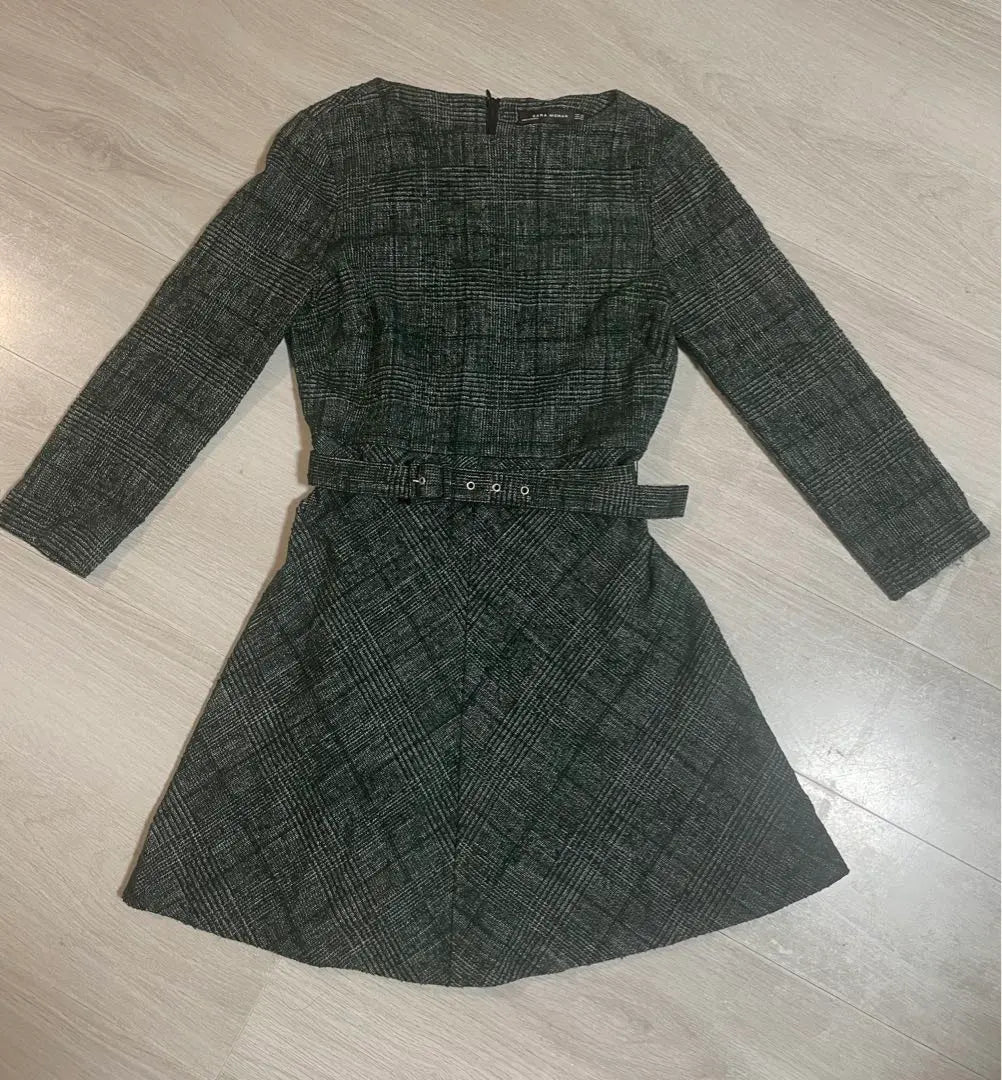 ZARA MUJER ZARA MUJER Vestido de tweed con cinturón