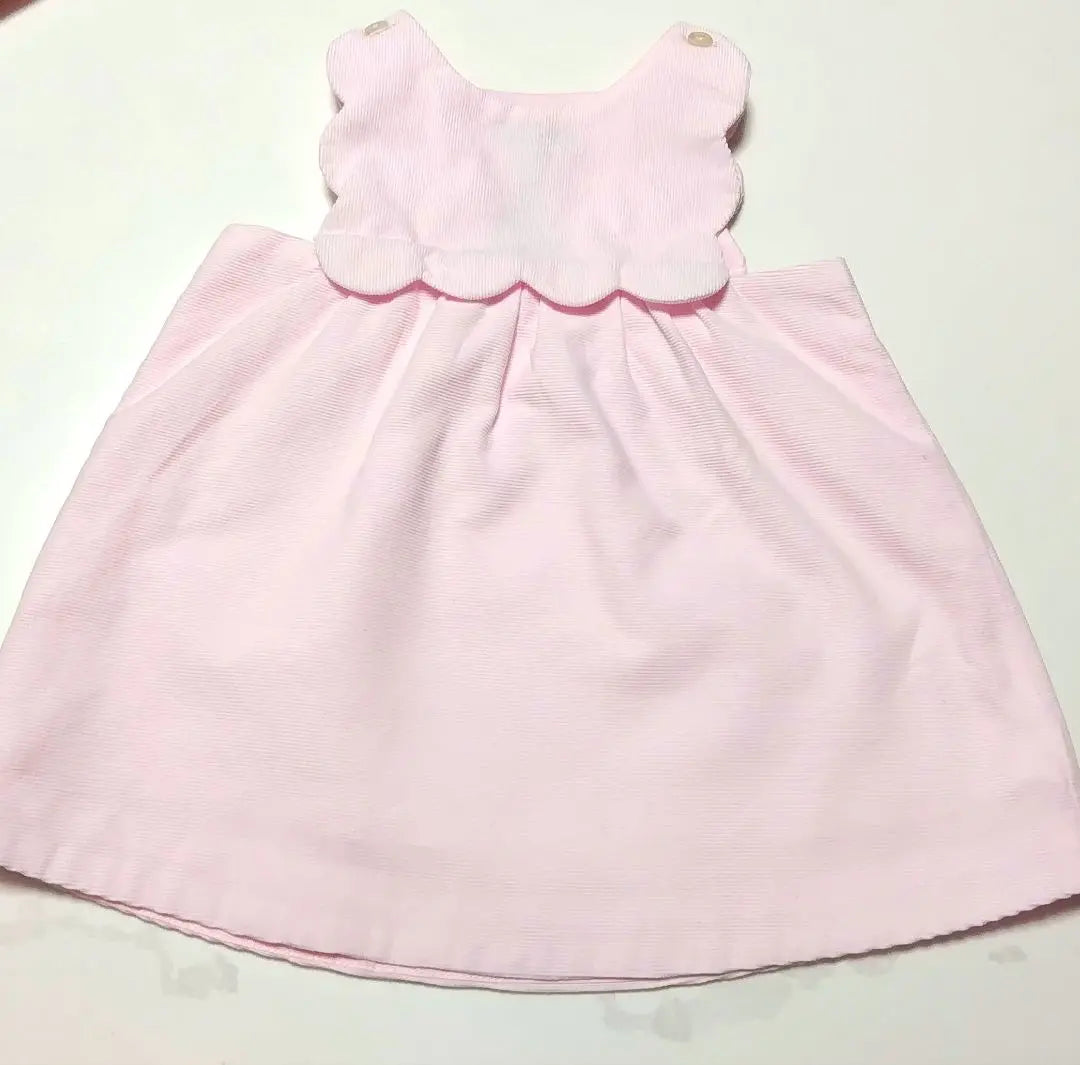 Conjunto de bebé Jacadi con falda jersey rosa claro y camiseta mezzo piano