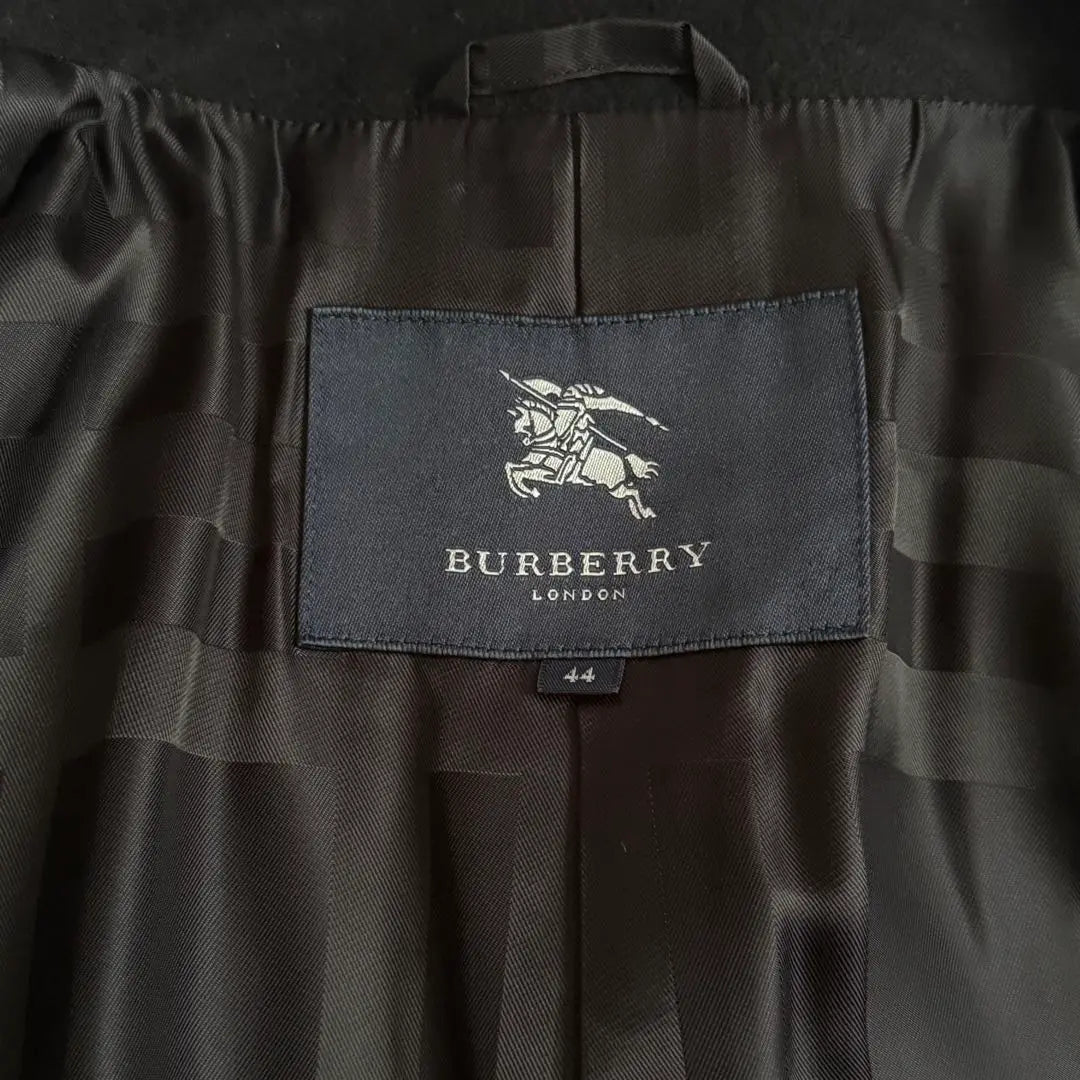 [Extremely beautiful] Burberry London 44 wool coat metal button cashmere blend