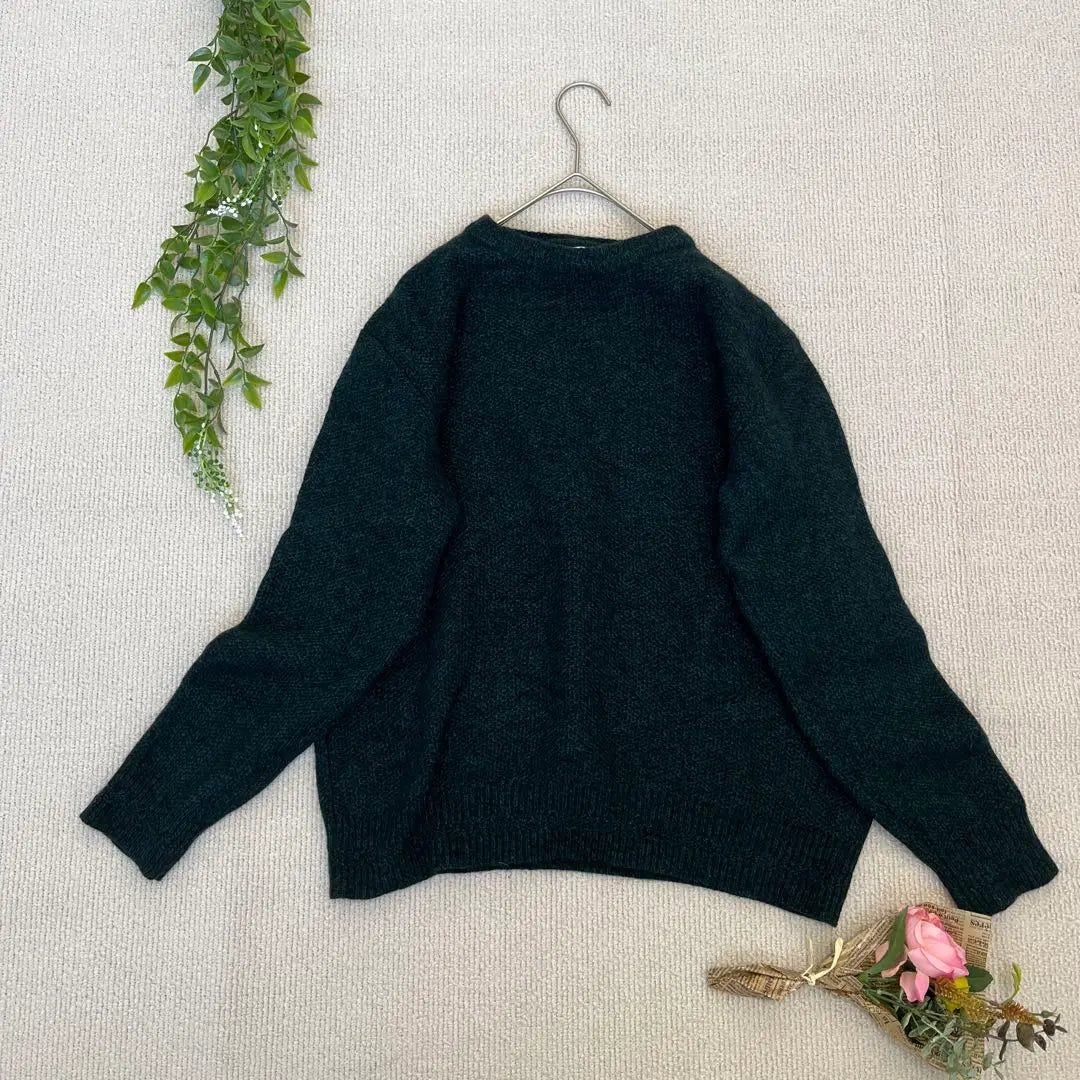 CIAOPANIC Dark Green Long Sleeve Knit Sweater | チャオパニック CIAOPANIC ダークグリーン 長袖ニットセーター