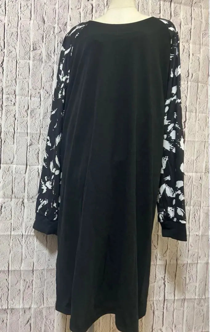 F71 Women's Large Size 3L 4L Tunic Dress Black