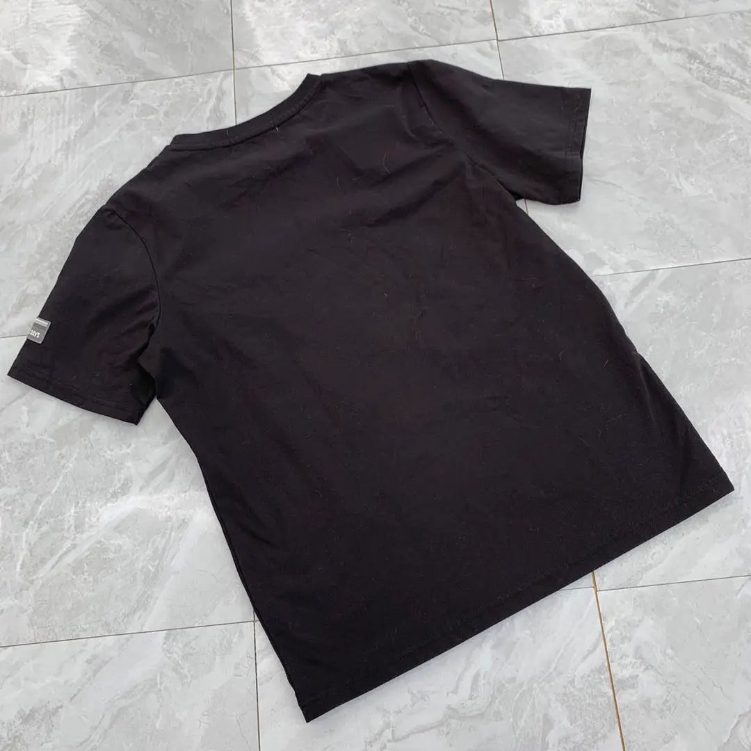 LOGOS DAYS Short Sleeve T -shirt color scheme pocket black 160 size