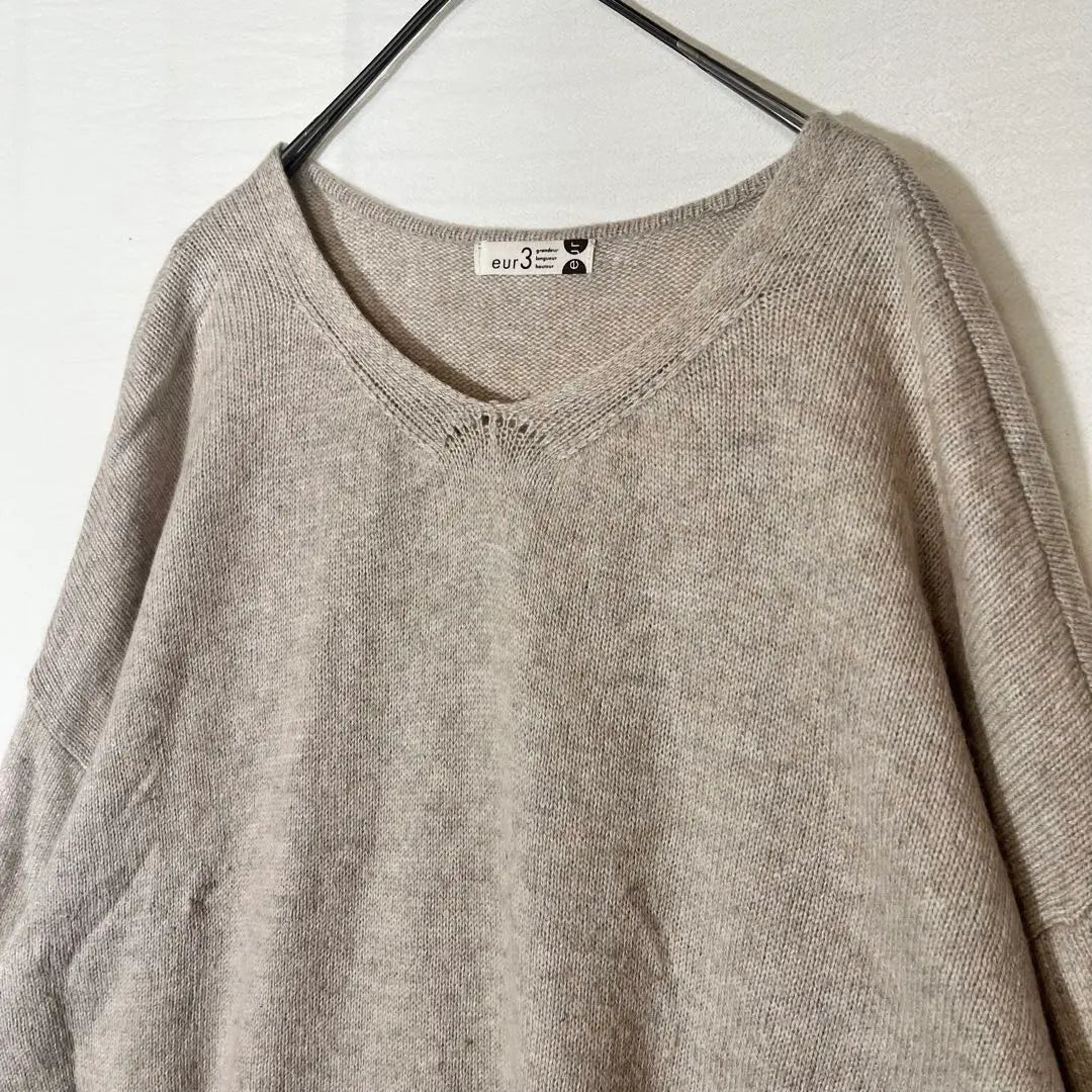 ♥eur3♥ Eur Cube (1) Knit sweater Wool blend Raccoon