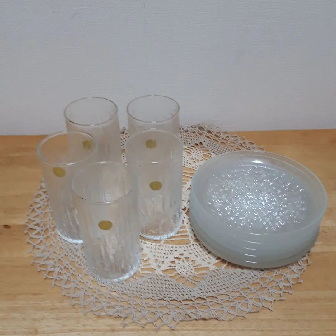 Tumbler set with fruit plate HOYA