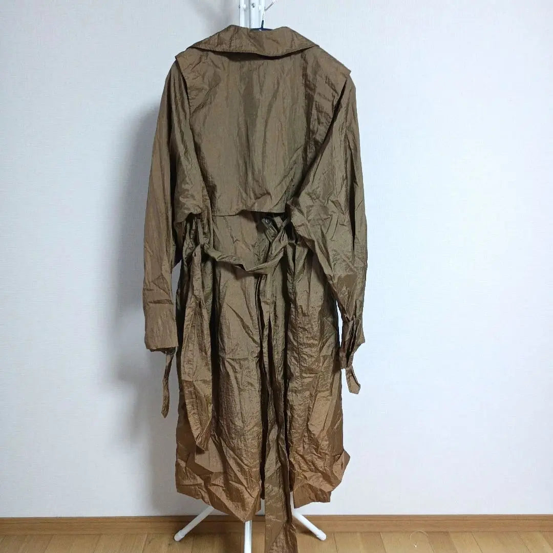 ●[New] Kobe Lettuce Nylon Long Trench Coat