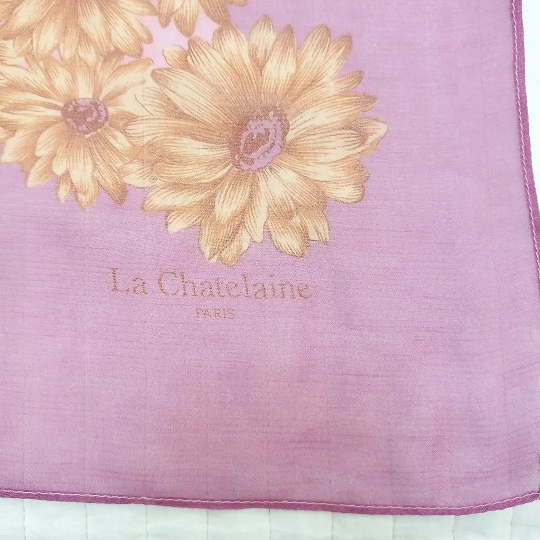 *La Chatelaine Paris*Bufanda grande, estampado floral, rosa