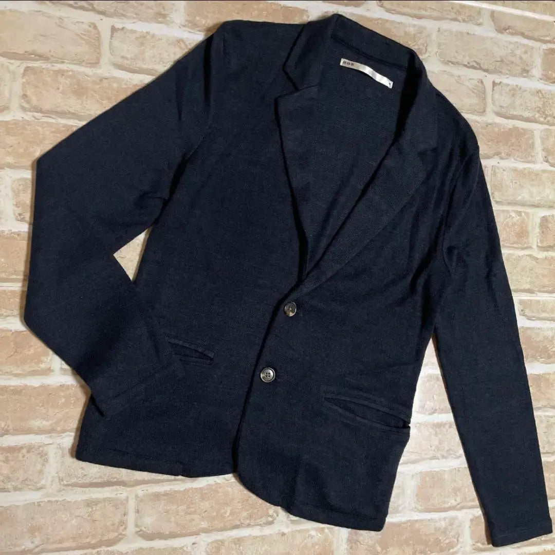 H.B.O Tailored Jacket 2B Cardigan Navy