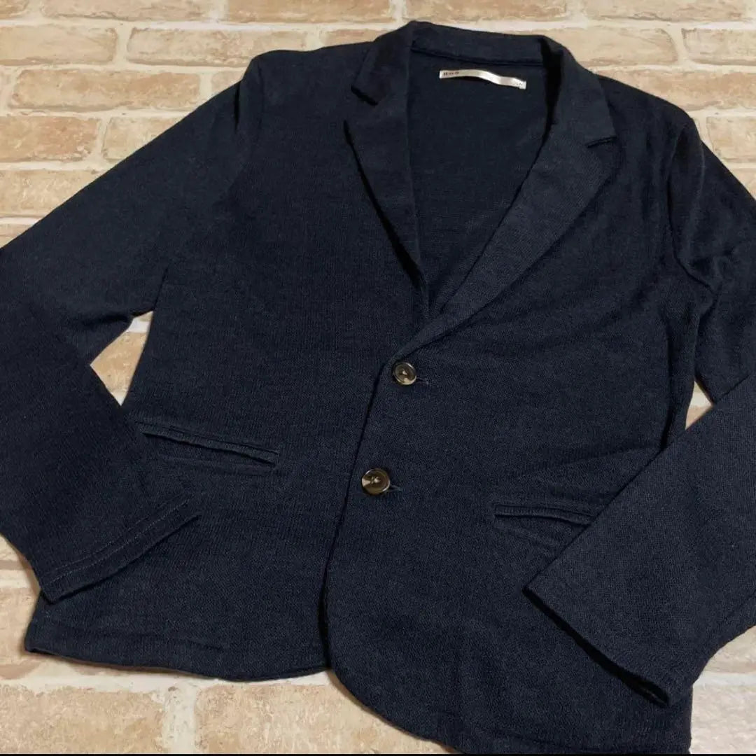 H.B.O Tailored Jacket 2B Cardigan Navy