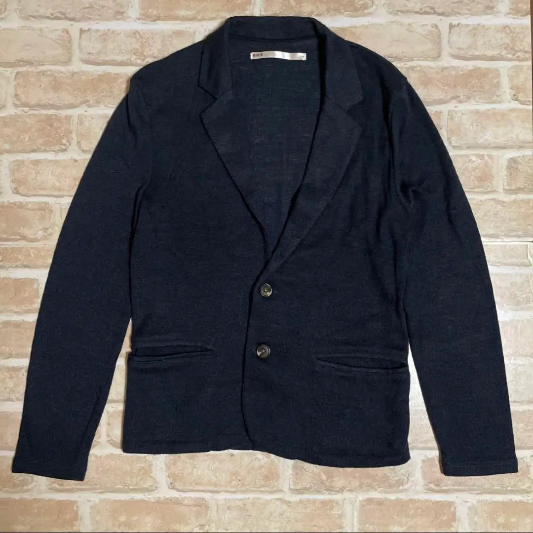 H.B.O Tailored Jacket 2B Cardigan Navy