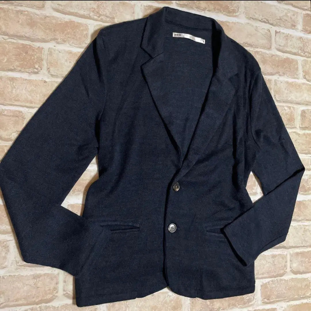 H.B.O Tailored Jacket 2B Cardigan Navy