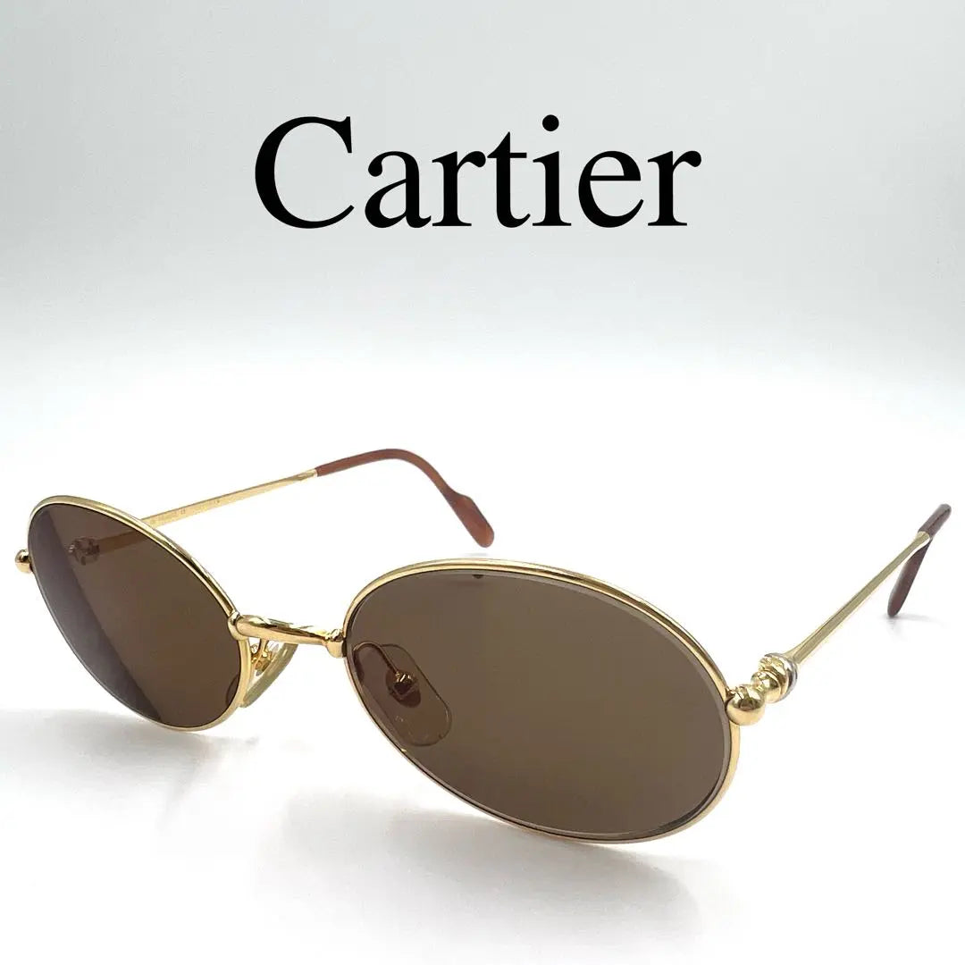 Cartier Glasses with Prescription Oval Full Rim Gold