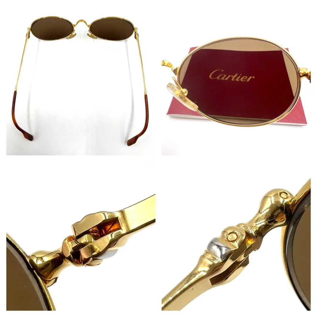 Cartier Glasses with Prescription Oval Full Rim Gold