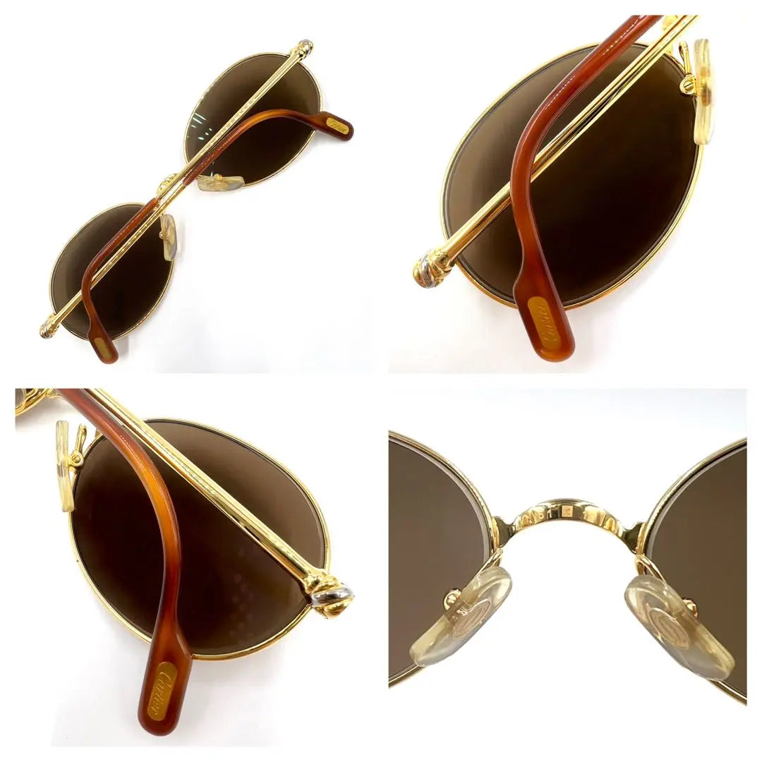 Cartier Glasses with Prescription Oval Full Rim Gold