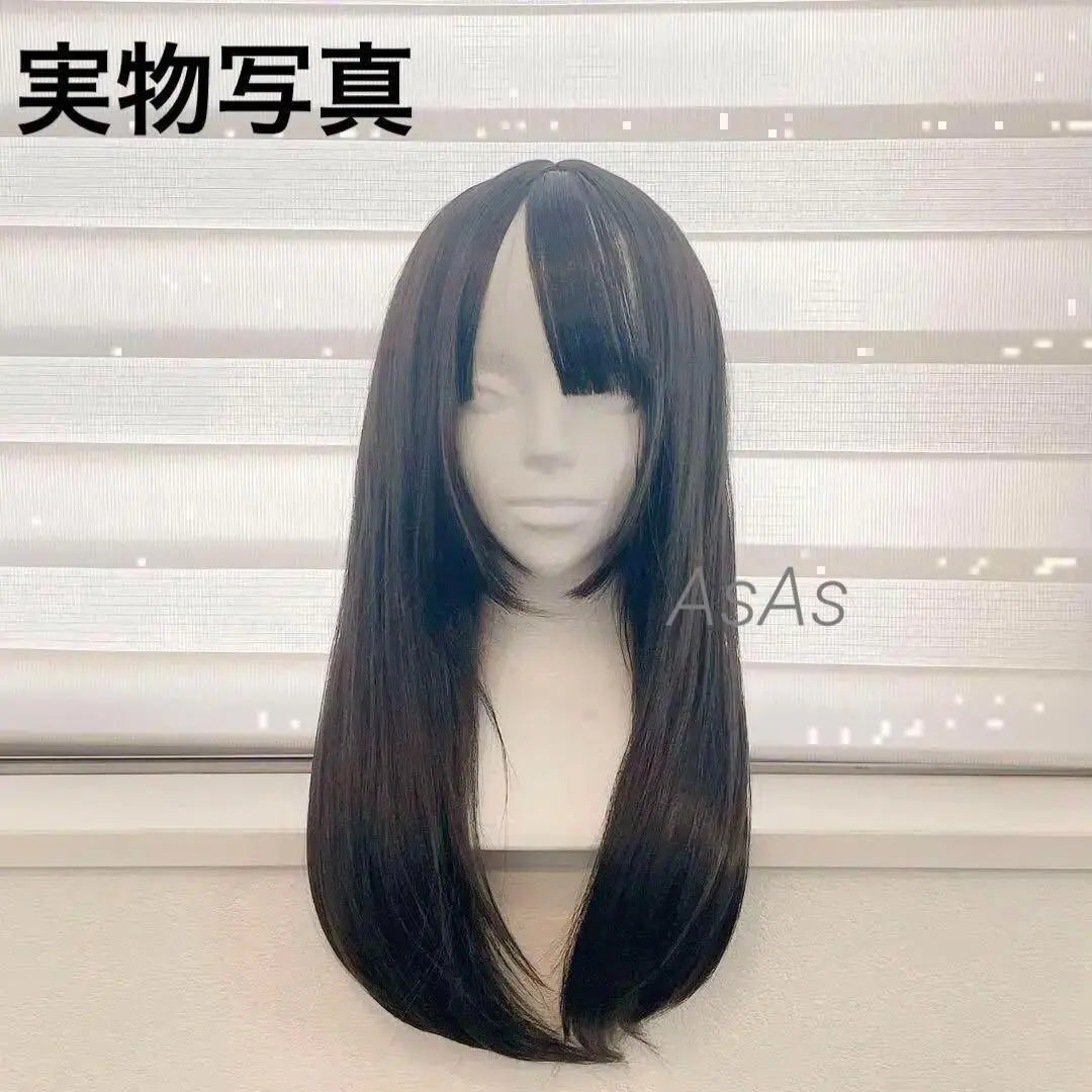 Wig Summer Full Wig Natural Long Straight Halloween Black Cosplay Crossdresser Popular Medical