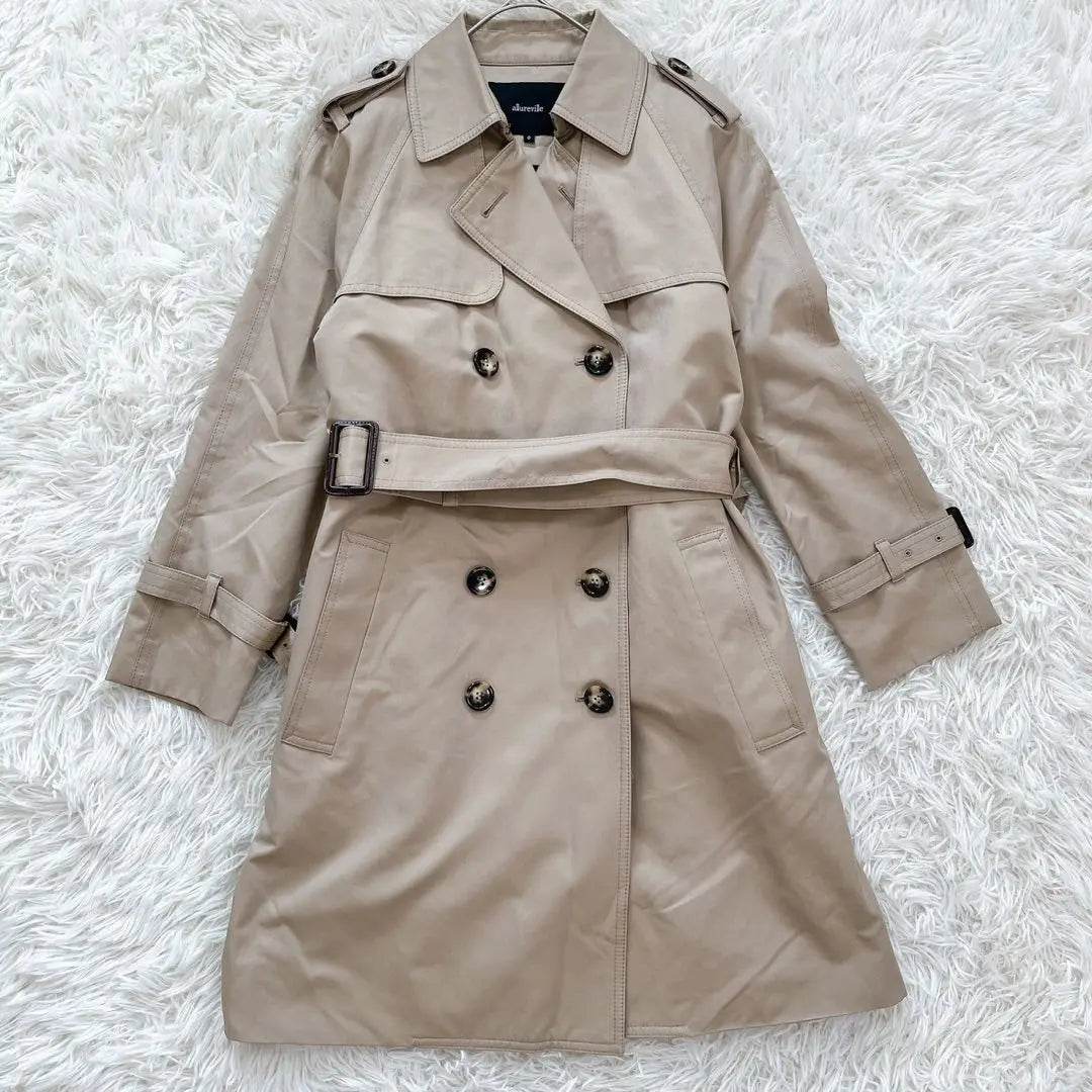 Al-Abail (0) Trench coat with padded liner, medium length spring coat