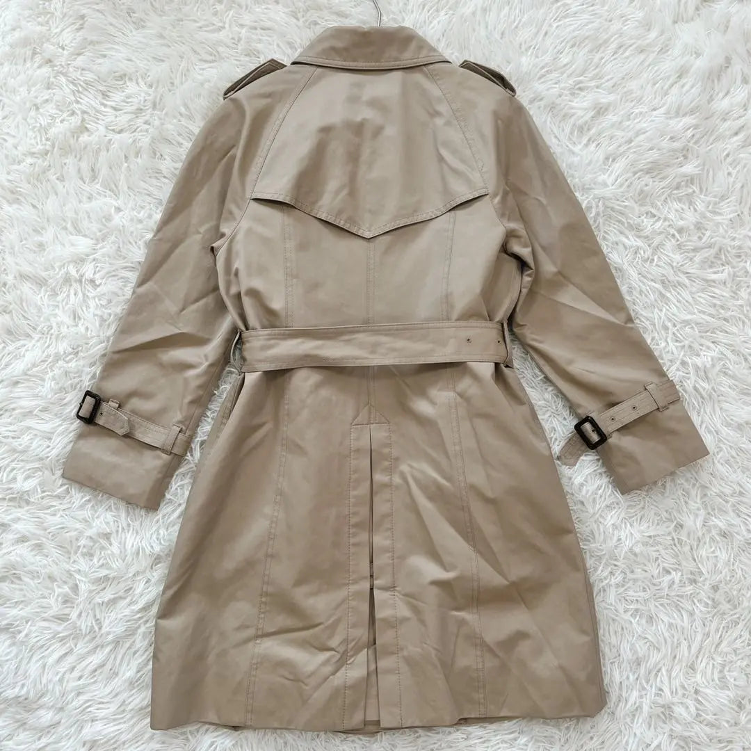 Al-Abail (0) Trench coat with padded liner, medium length spring coat