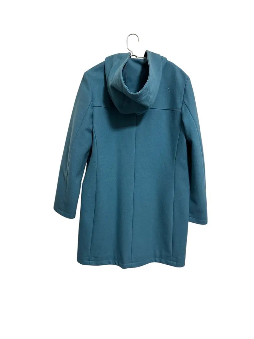 Richgirl Blue -Green Duffel Coat M Size Food Ladies | RICHGIRL 青緑 ダッフルコートMサイズ フード付き　レディース