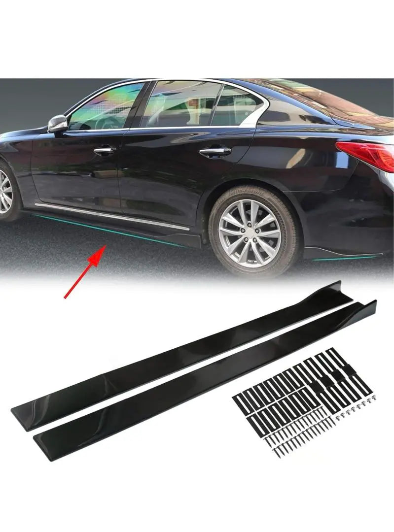 Panel basculante de extensión de faldón lateral de uso general modelo de coche de 86,6 pulgadas | 86.6インチ車種汎用 サイドスカート エクステンション ロッカーパネル