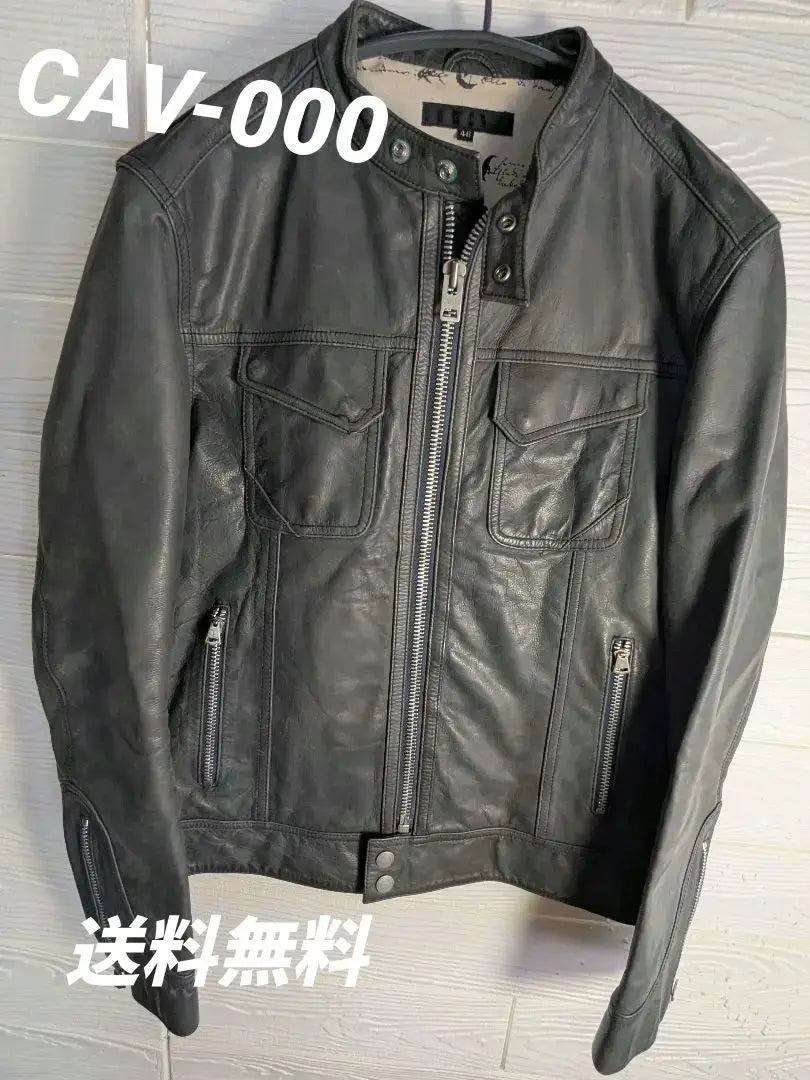 Y160//Cab Zero Zero Zero/Genuine Leather/Leather Jacket/Riders/Men's