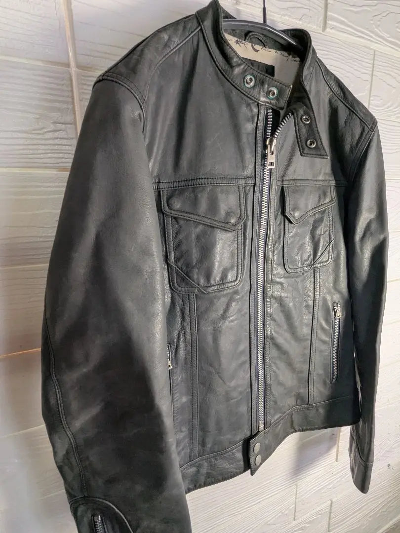 Y160//Cab Zero Zero Zero/Genuine Leather/Leather Jacket/Riders/Men's