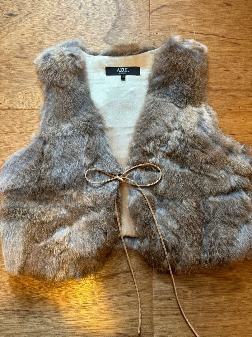 [AZUL] Rabbit Fur Vest