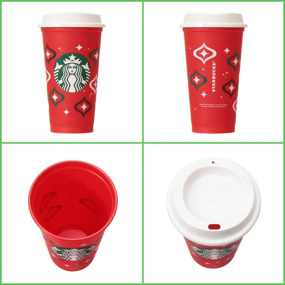 2-piece set☆Starbucks Holiday 2023 Reusable Cup Christmas