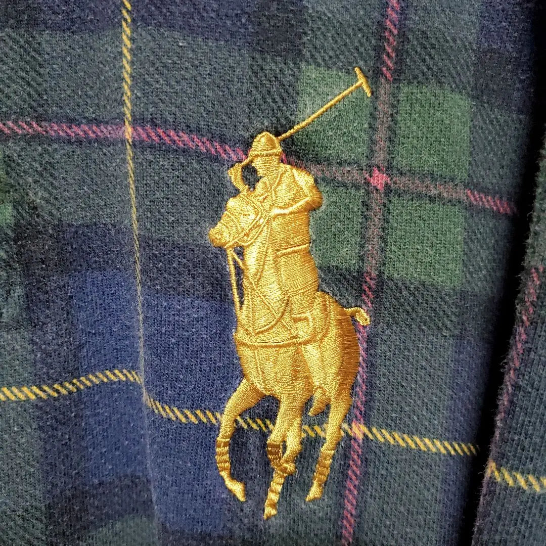 ☆Polo Vi Ralph Lauren ☆Ruger Shirt ☆Big Pony ☆Check ☆L