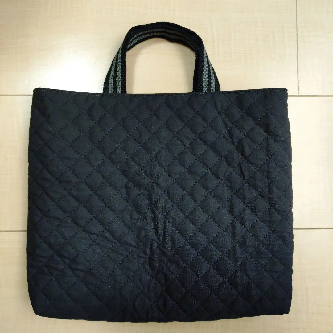 Black Quilted Tool Bag Mini Tote Bag