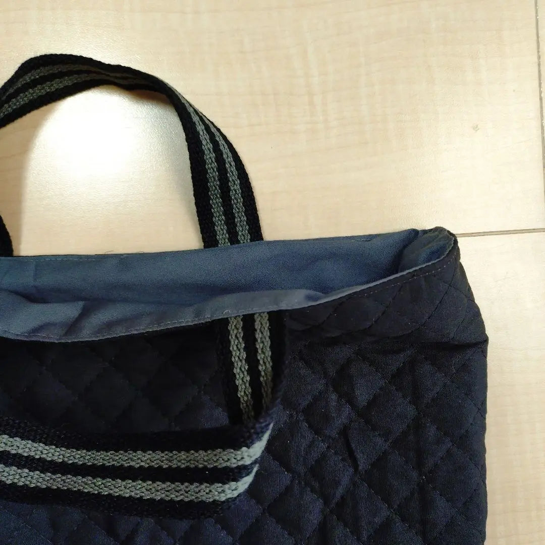 Black Quilted Tool Bag Mini Tote Bag